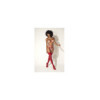 Ensemble lingerie sexy trois pièces chair et rouge 